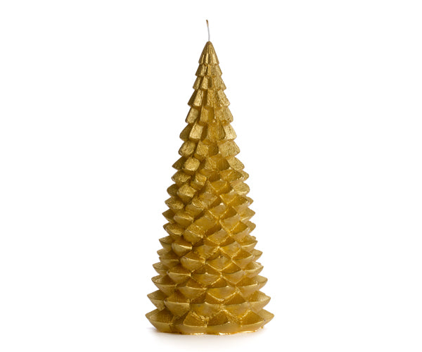 Kerstboom 13.5x30cm Gold silkshiny - LEEF mode en accessoires