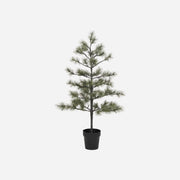 Kerstboom van House Doctor met LED-lampjes, 125 cm hoog, decoratief met groene takken en sfeervolle verlichting.