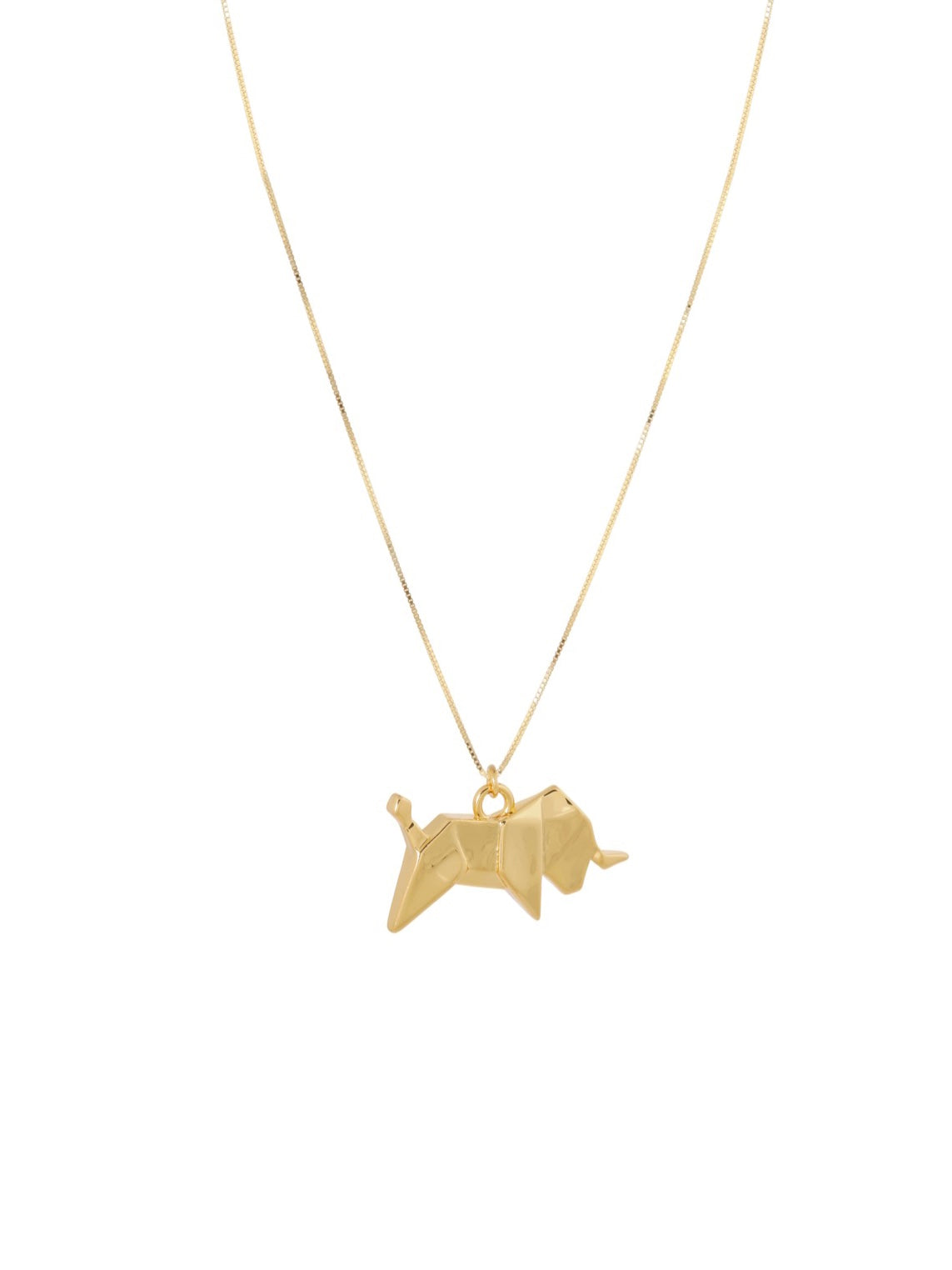 Ketting met Stier  goud - LEEF mode en accessoires