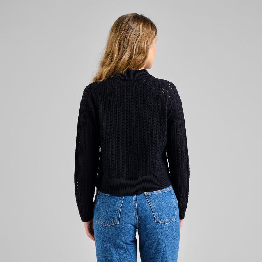 KnittedCardiganRosendalCrochetBlack__2