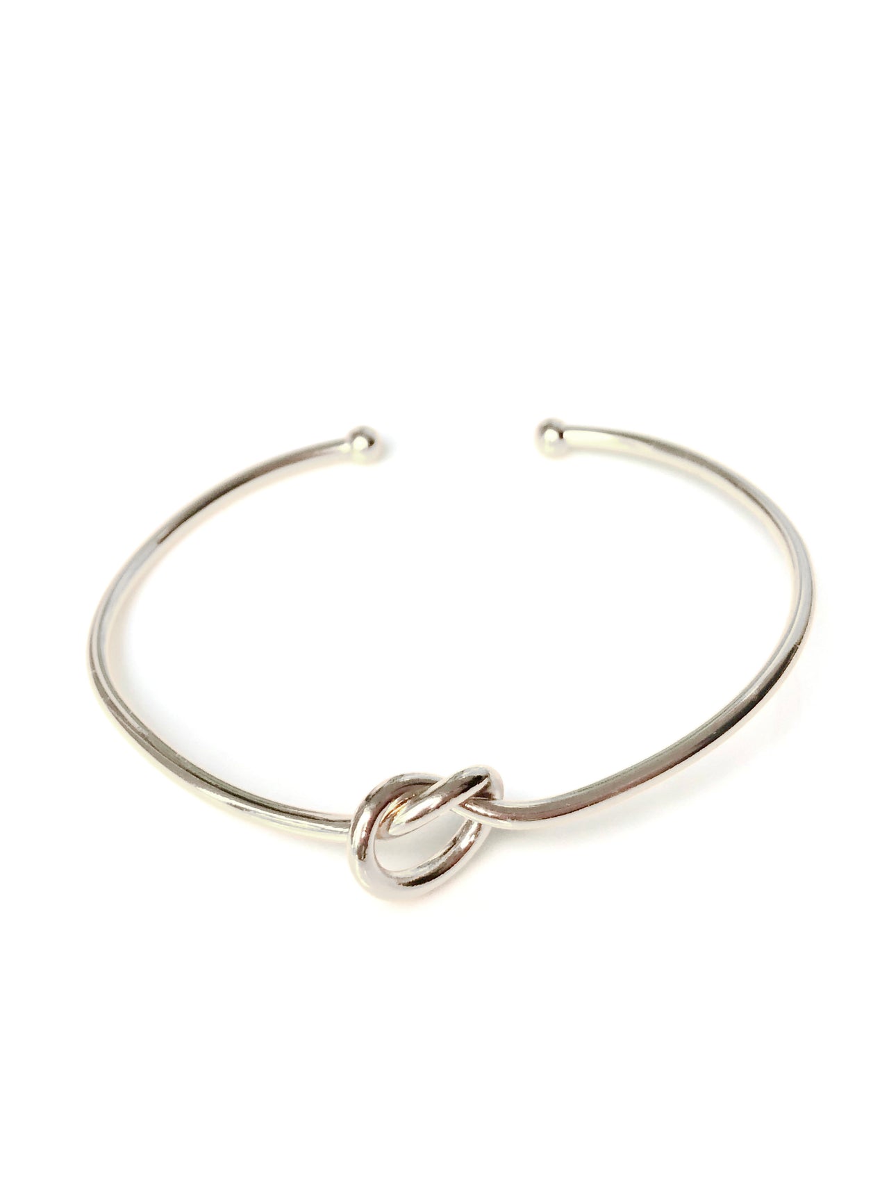Knot bangle  Zilver