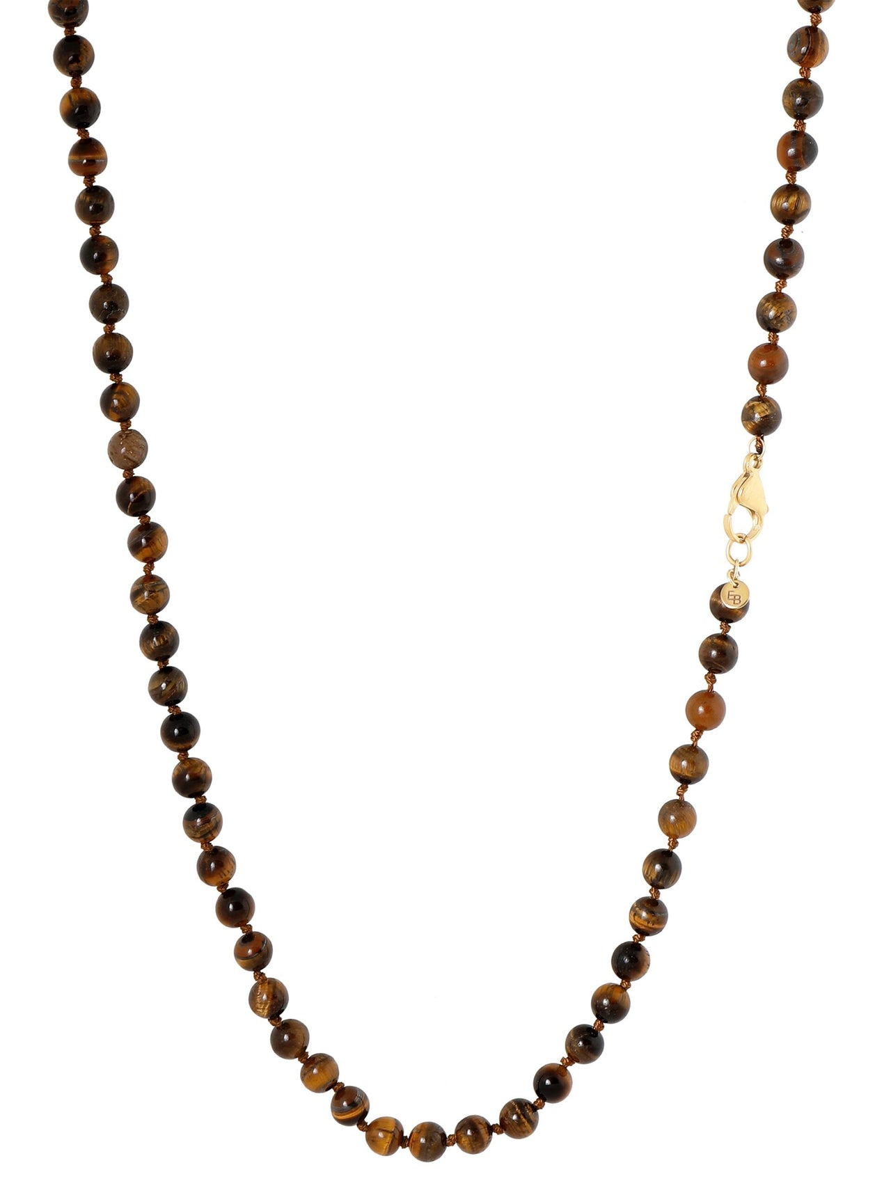 LANGE GEMSTONE KETTING / BRUIN MÊLÉE Bruin-Melee - LEEF mode en accessoires
