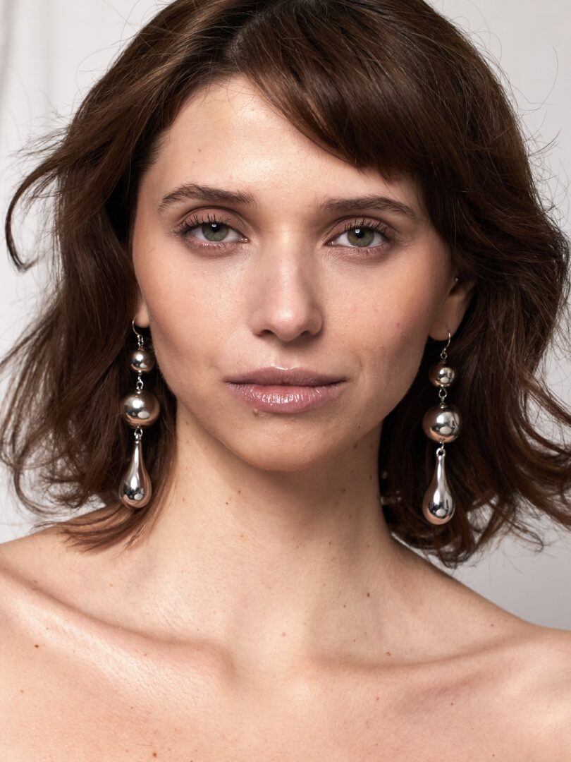 LANGEOORBELLENMETZILVERENDRUPPELS(8CM)Zilver__4