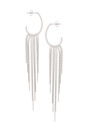 LANGE OORBELLEN “PARTY” (10.5CM) / ZILVER Zilver - LEEF mode en accessoires