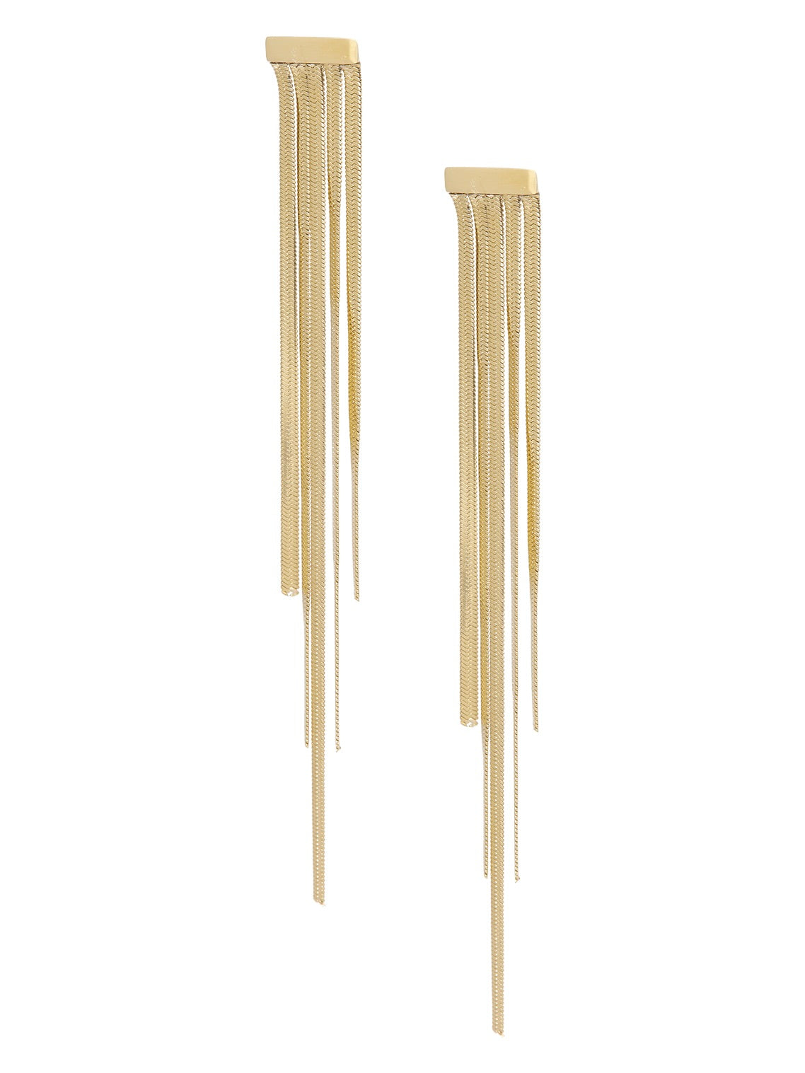 LANGE WATERVAL OORSTEKERS (11CM) goud - LEEF mode en accessoires