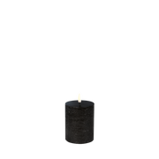 LED Pillar Candle (7,8x10cm) Forest Black Rustic - LEEF mode en accessoires