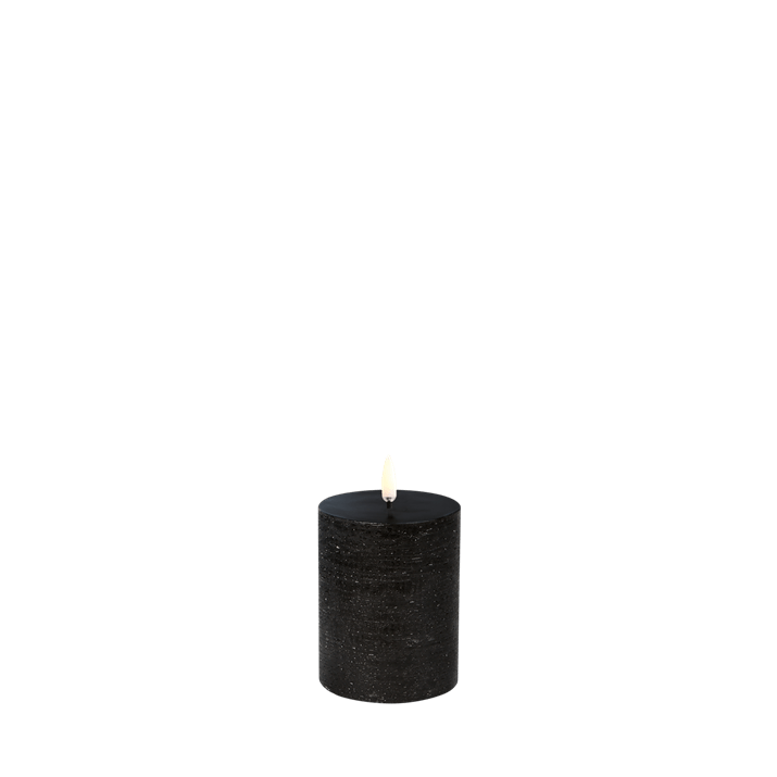 LED Pillar Candle (7,8x10cm) Forest Black Rustic - LEEF mode en accessoires