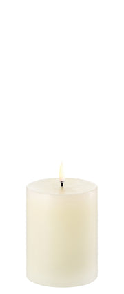 LED Pillar Candle (7,8x10cm) Ivory Smooth - LEEF mode en accessoires