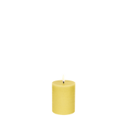 LED Pillar Candle (7,8x10cm) Wheat Yellow - LEEF mode en accessoires