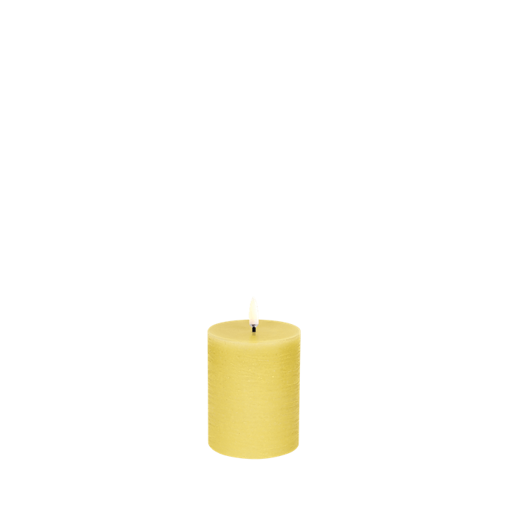 LED Pillar Candle (7,8x10cm) Wheat Yellow - LEEF mode en accessoires