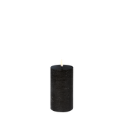 LED Pillar Candle (7.8x15cm) Forest Black Rustic - LEEF mode en accessoires
