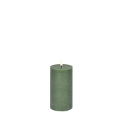 LED Pillar Candle (7.8x15cm) Olive Green - LEEF mode en accessoires