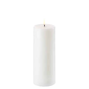 LED Pillar Candle (7.8x20cm) Nordic White Smooth - LEEF mode en accessoires