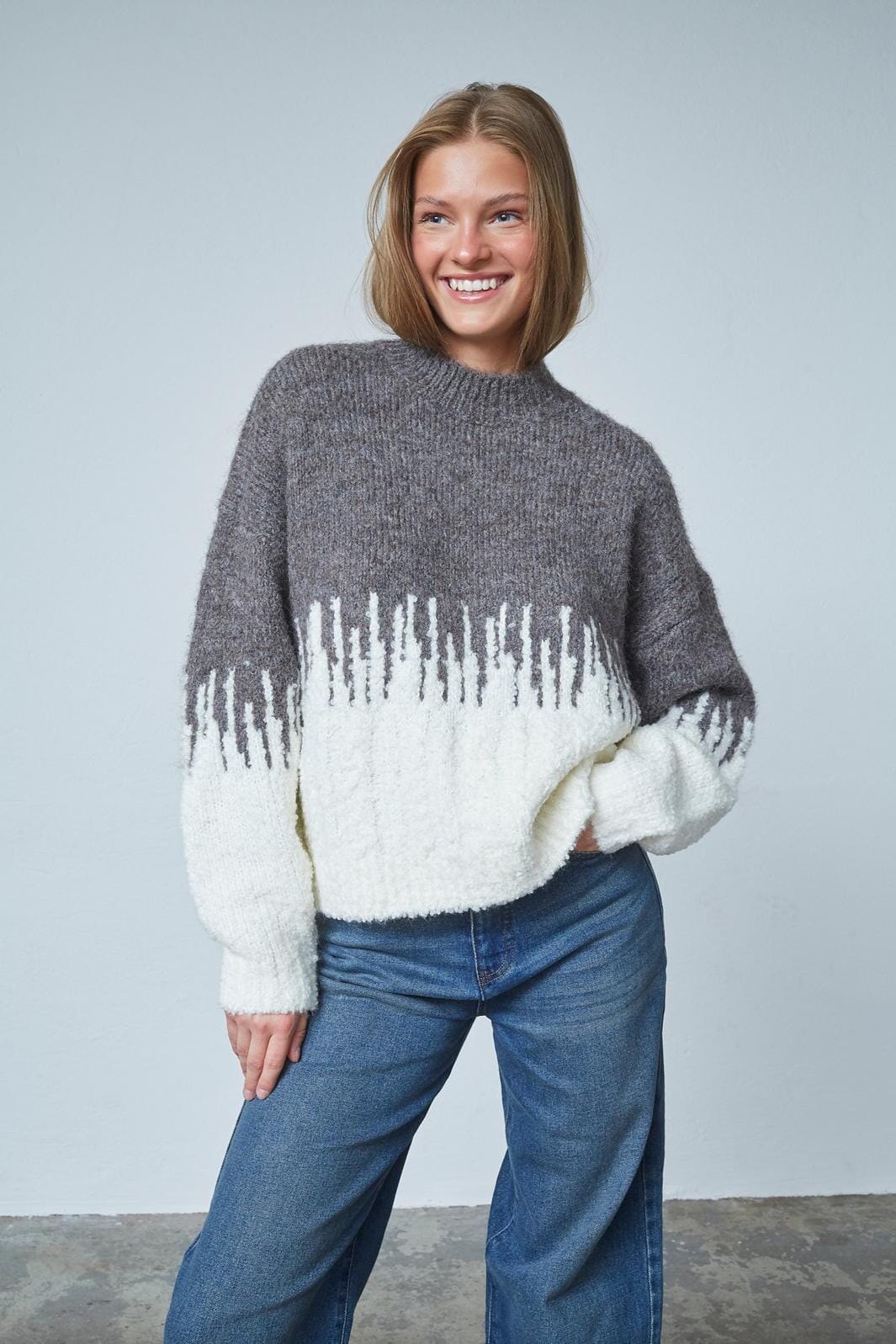 LIPSA-PU Brown/Cream - LEEF mode en accessoires