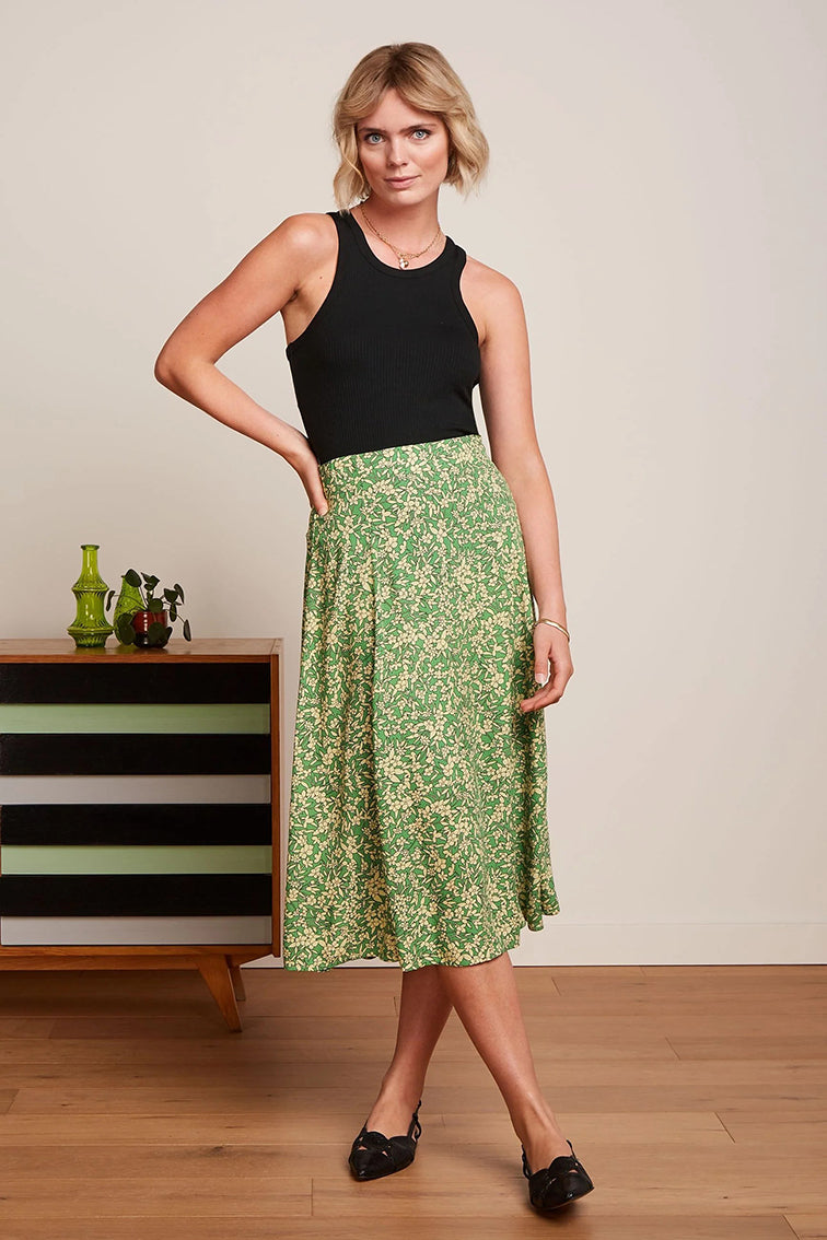 Laia Skirt Paradis 271 Jasmin Green - LEEF mode en accessoires