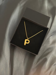 Lange Ketting met Letter Hanger  O - LEEF mode en accessoires