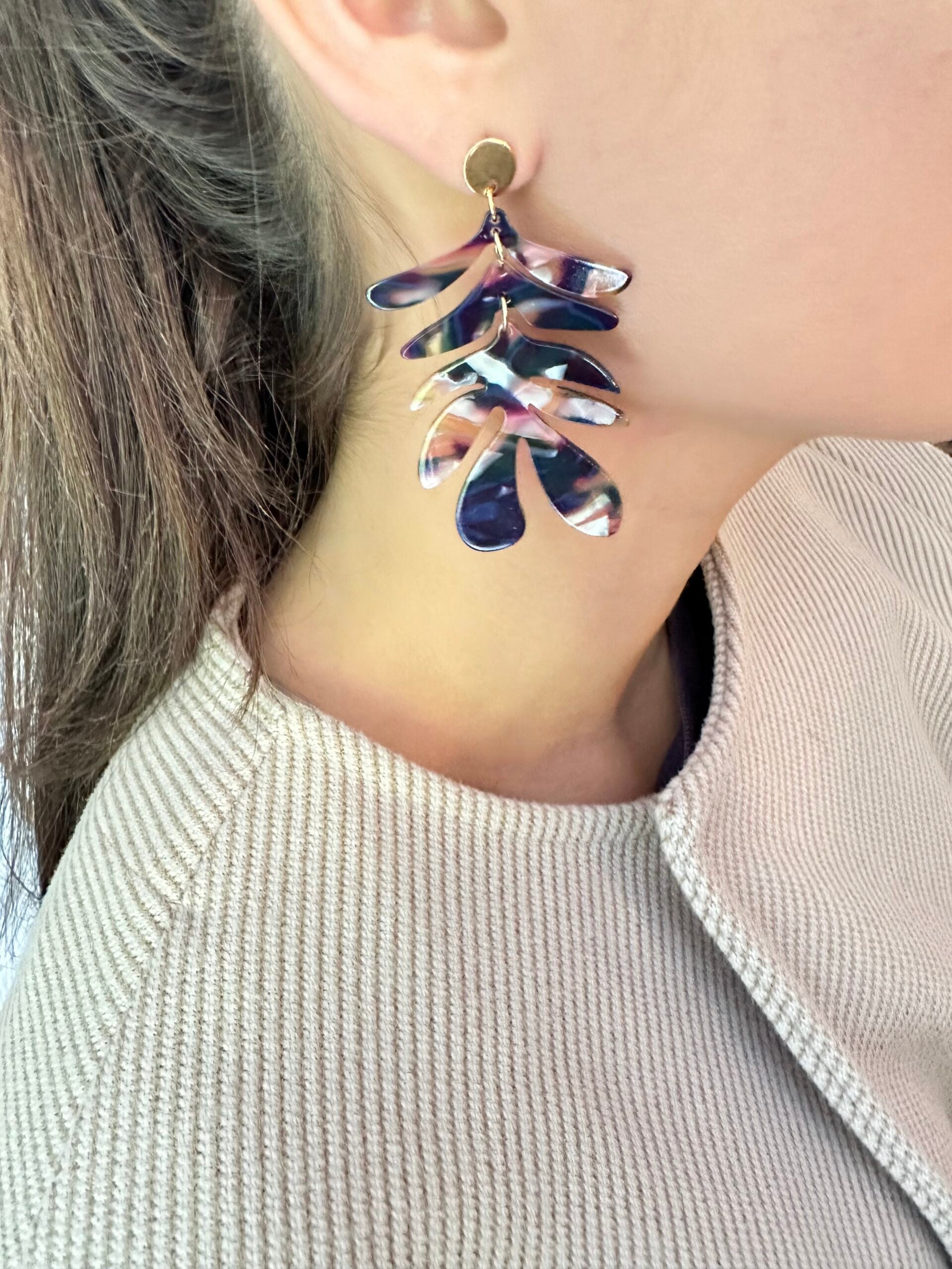 Lange Oorbellen Autumn colors - LEEF mode en accessoires