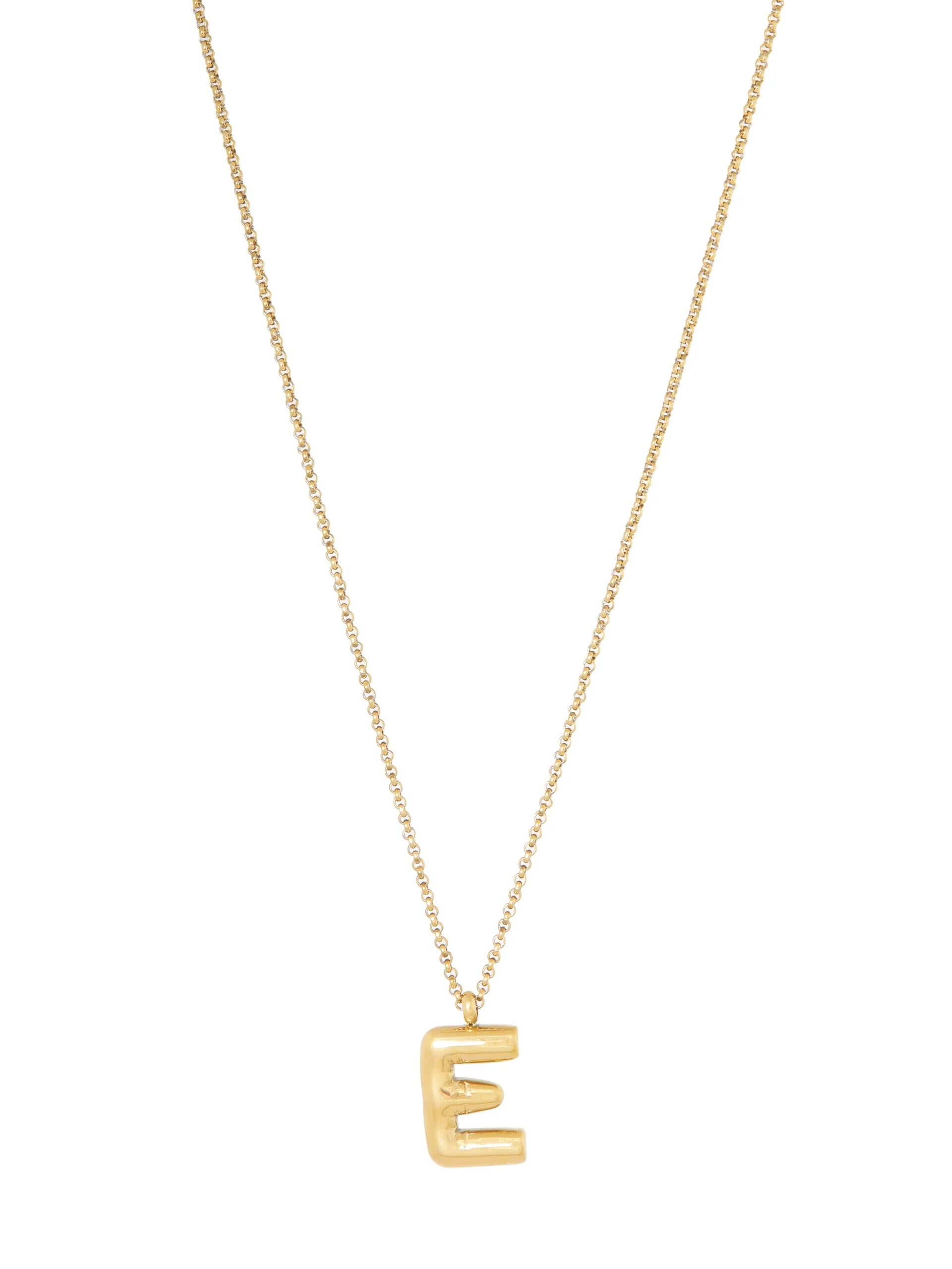 Lange ketting met letter hanger Q - LEEF mode en accessoires