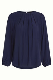 Laura Pleat Top Allegra 445 Evening Blue - LEEF mode en accessoires