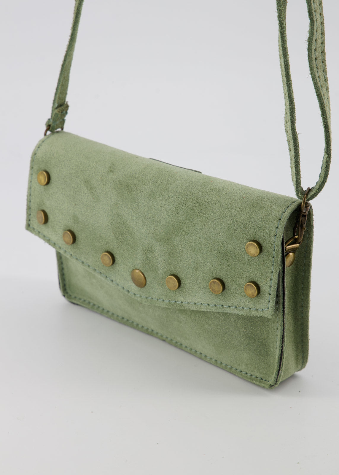 Laura groen suede