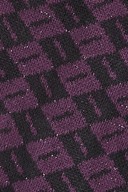 Lila Leaf Glove 511 van King Louie, stijlvolle handschoen met bladpatroon, zachte textuur, perfect voor herfst en winter.