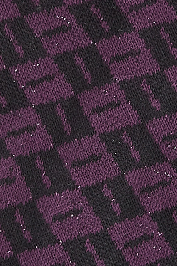 Lila Leaf Glove 511 van King Louie, stijlvolle handschoen met bladpatroon, zachte textuur, perfect voor herfst en winter.