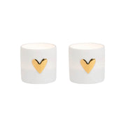 Lights heart set of 2pcs gold Gold - LEEF mode en accessoires