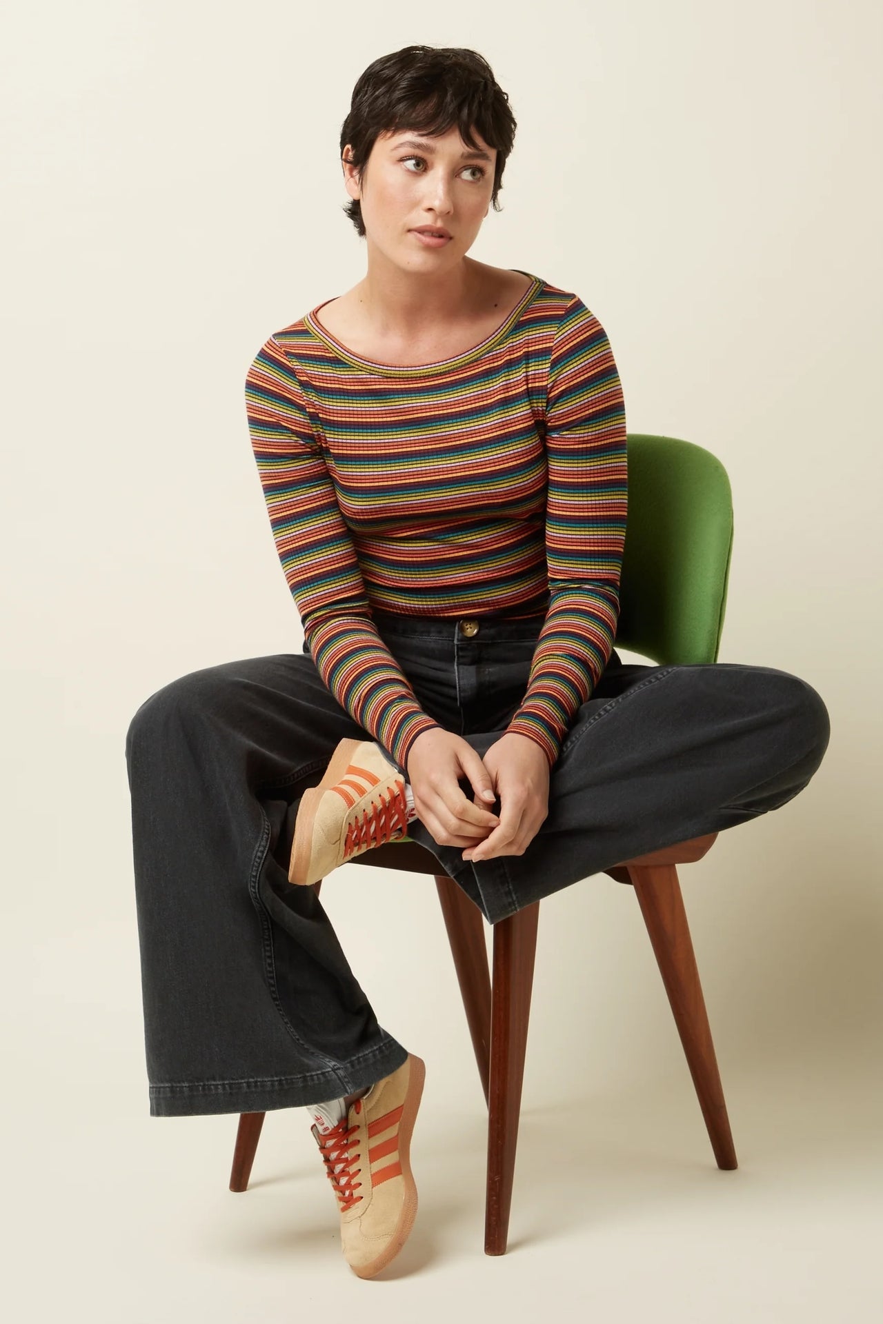 Lili Tee Lumi Stripe 999 Multi Color - LEEF mode en accessoires