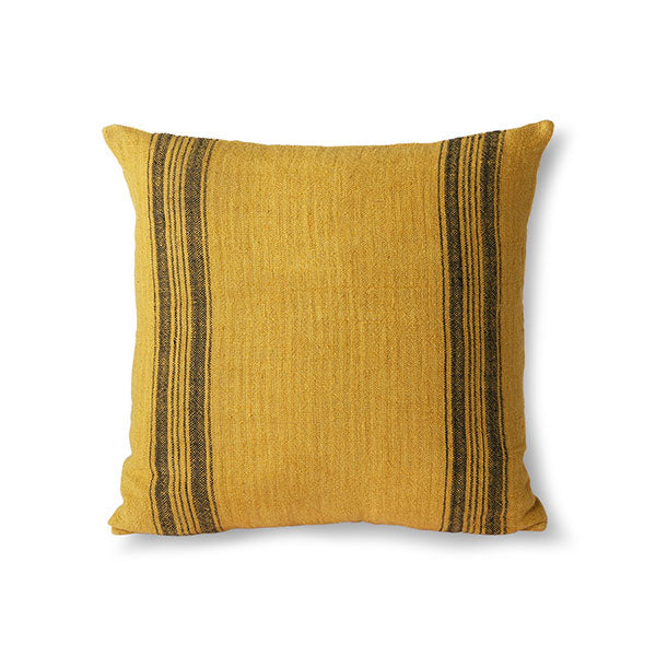 Linen Cushion Mustard (45x45) Mustard - LEEF mode en accessoires