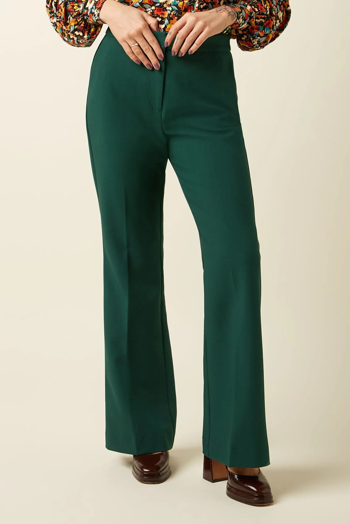 Livia Pants Marple 200 Pine Green
