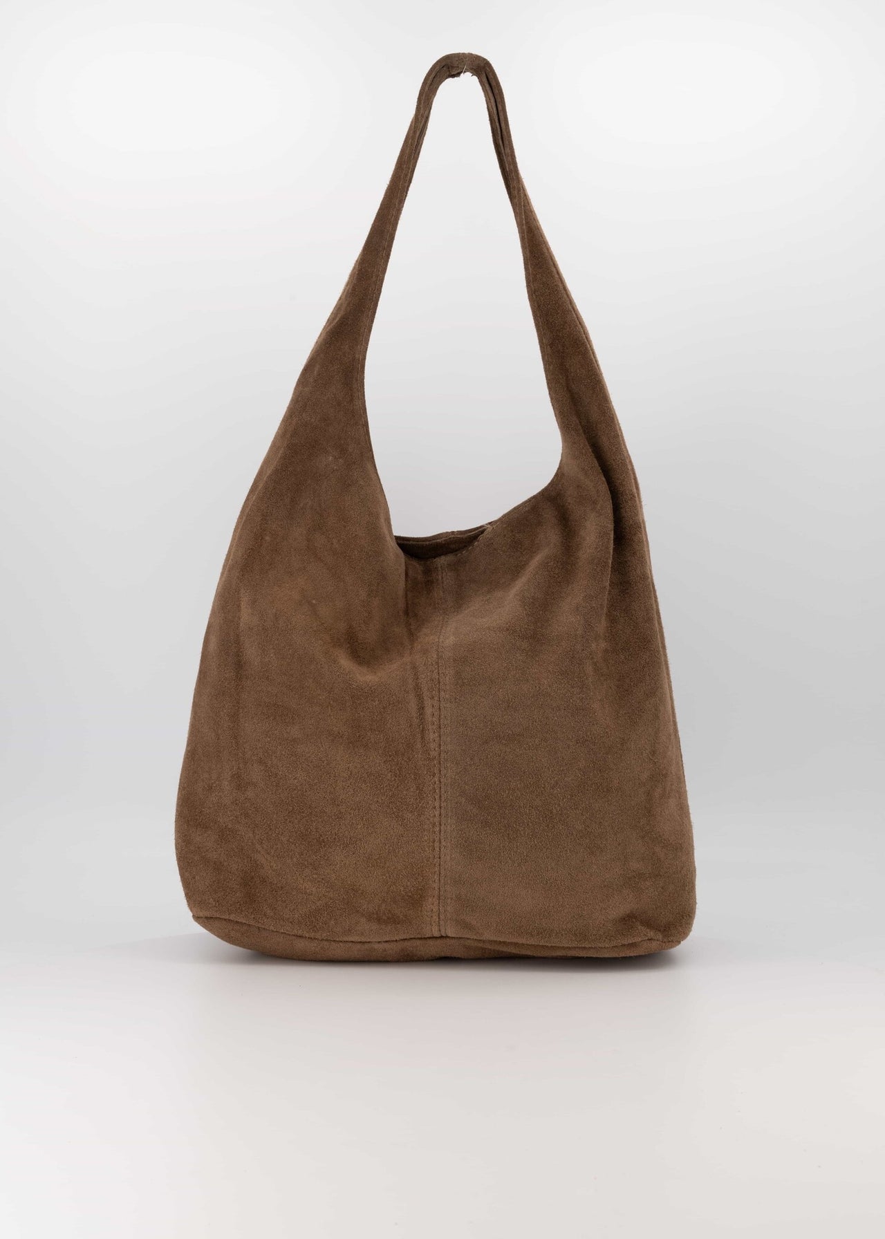 Loreen Suede schoudertas 24  Taupe