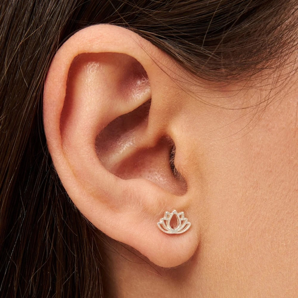 LotusEarring1pcsSilverPlated__2