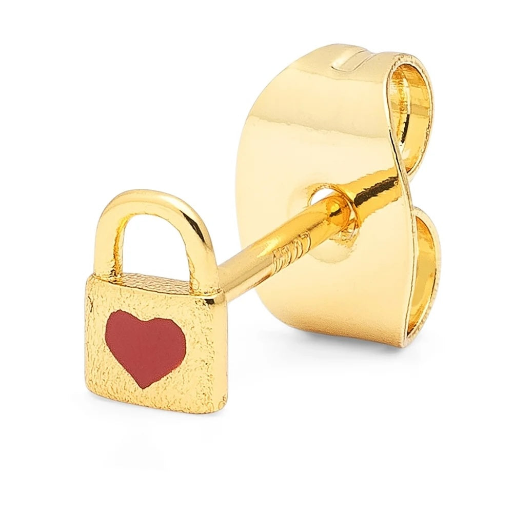 LoveLockearring1pcsGoldGoldPlated__4