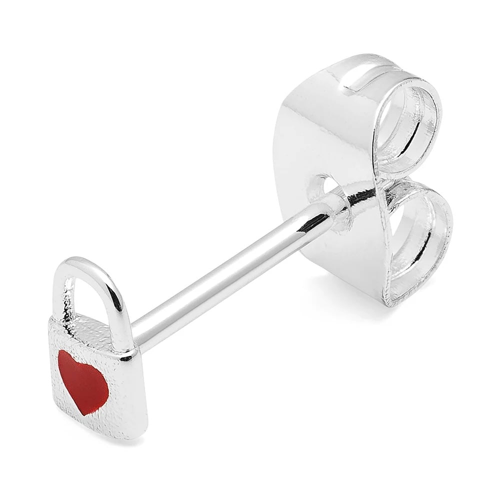 LoveLockearring1pcsSilverSilverPlated__5