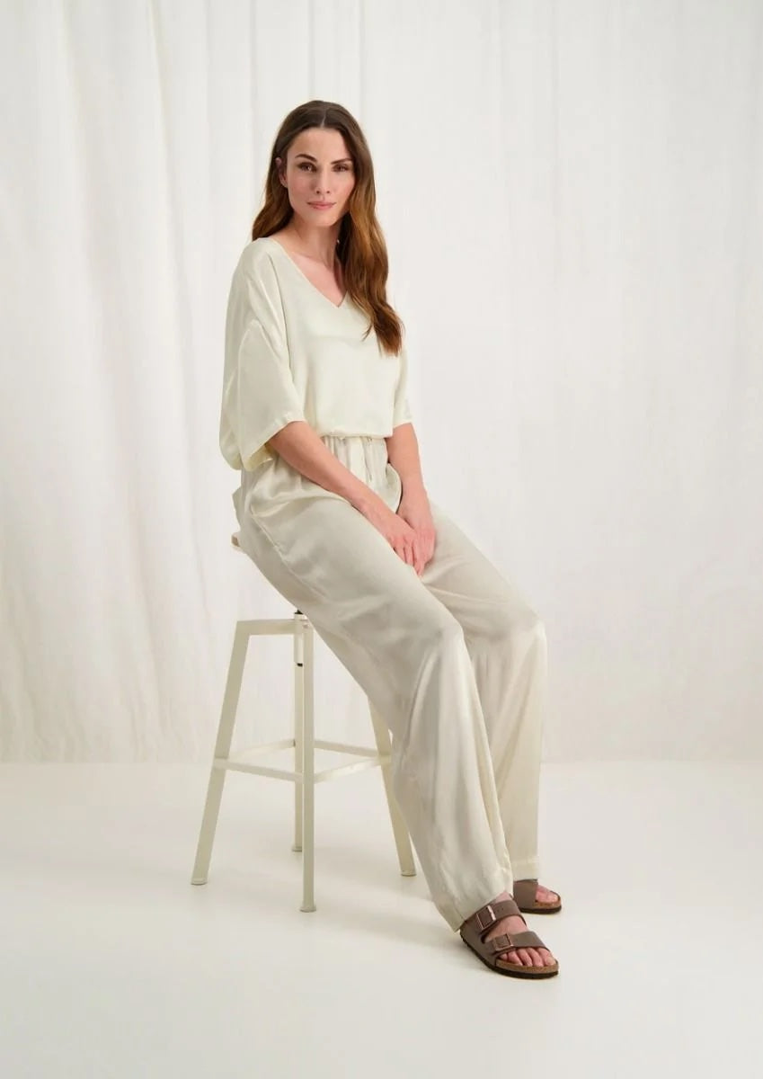 Lyndi Pants Antique White - LEEF mode en accessoires