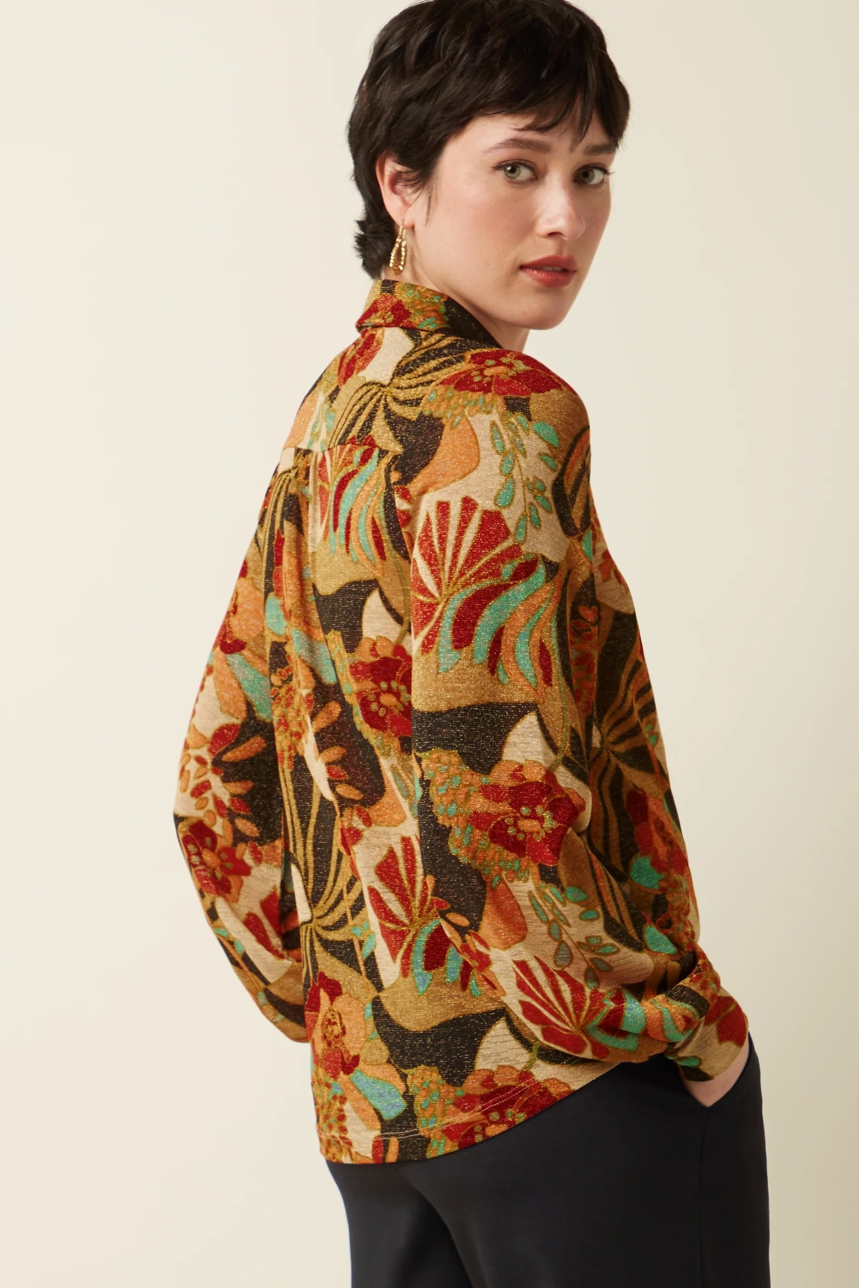Maisie Blouse Dazz 001 Black - LEEF mode en accessoires