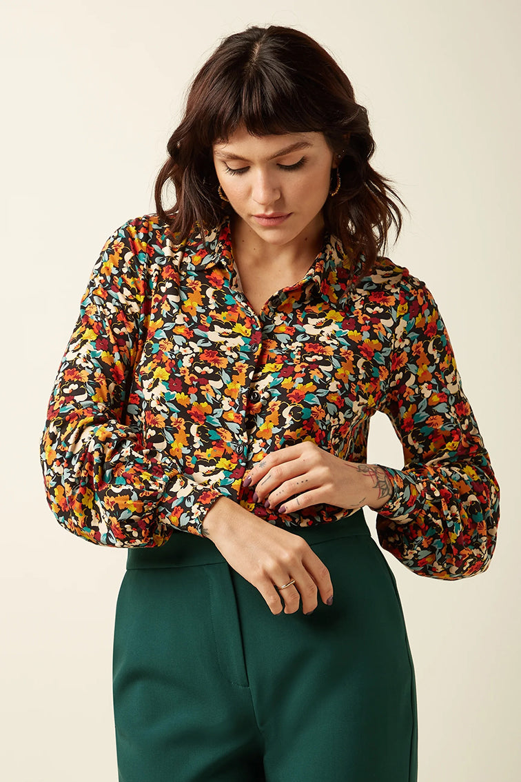 Maisie Blouse Mauve  999 Multi Color - LEEF mode en accessoires