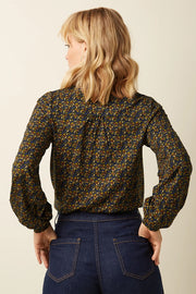 Maisie Blouse Mirth Jersey 491 Rhodonite Blue - LEEF mode en accessoires