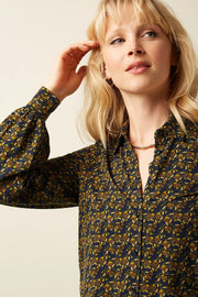 Maisie Blouse Mirth Jersey 491 Rhodonite Blue - LEEF mode en accessoires