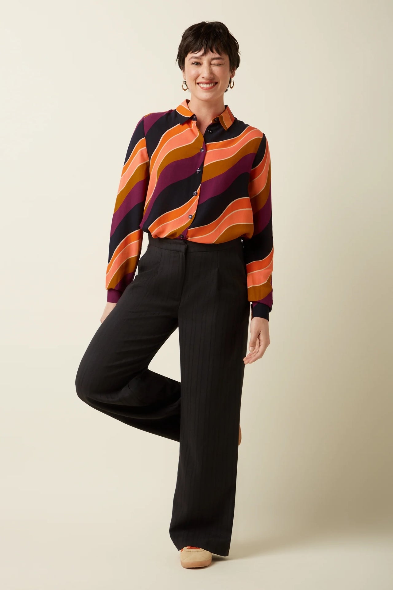Maisie Blouse Razzle 605 Beaujolais Red