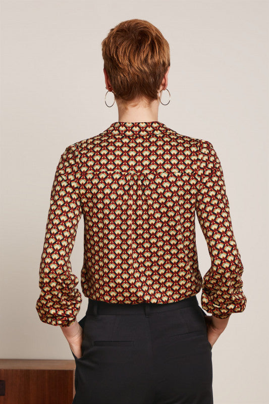 Maisie Blouse Valet  Cabernet Red