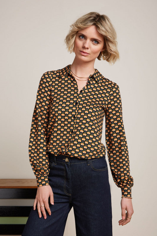 Maisie Blouse Valet  Streeple blue