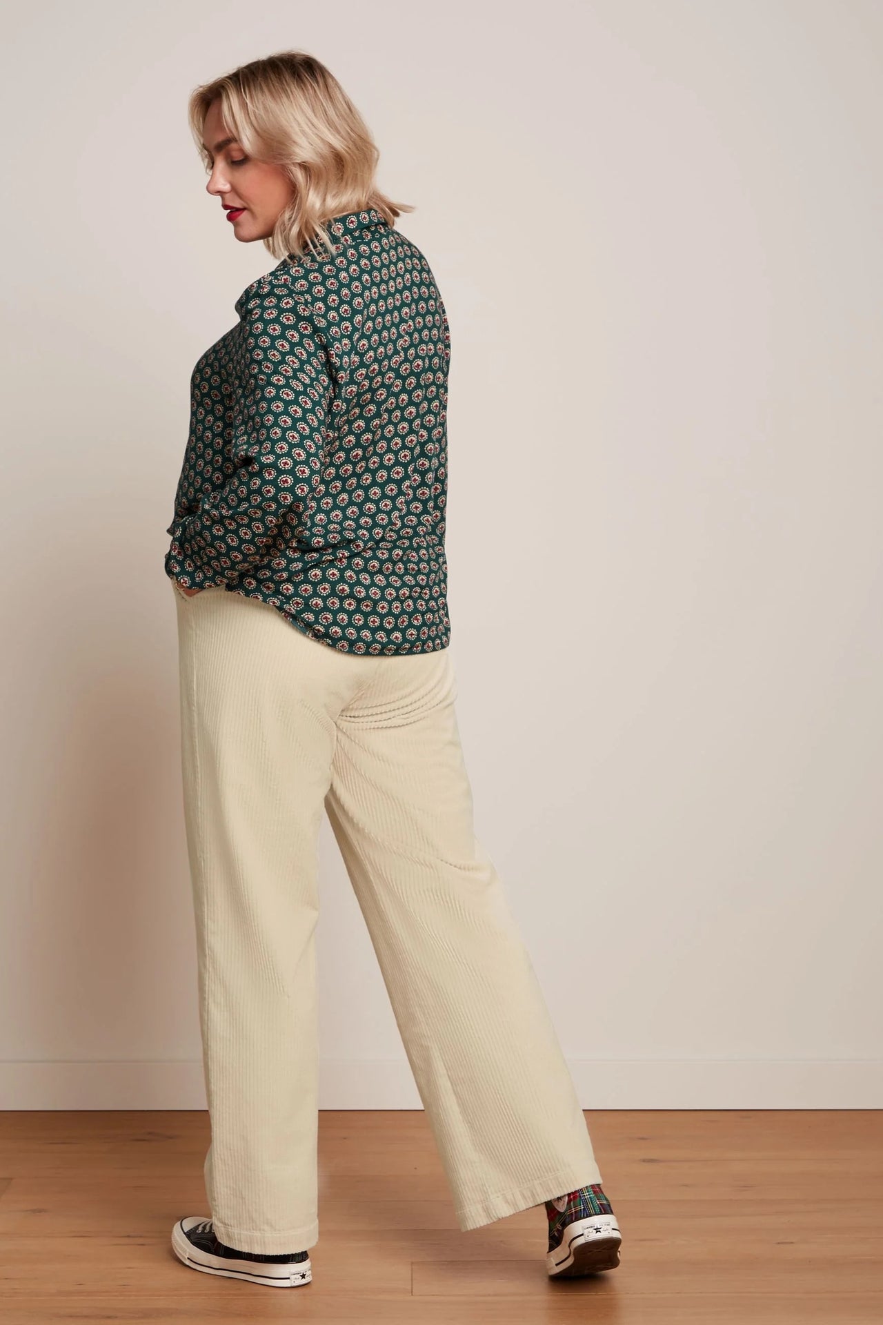 Marcie Pants Corduroy 076 Ivory