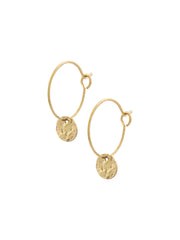 MiniCreolenMetGehamerdMuntje(15cm)goud__1