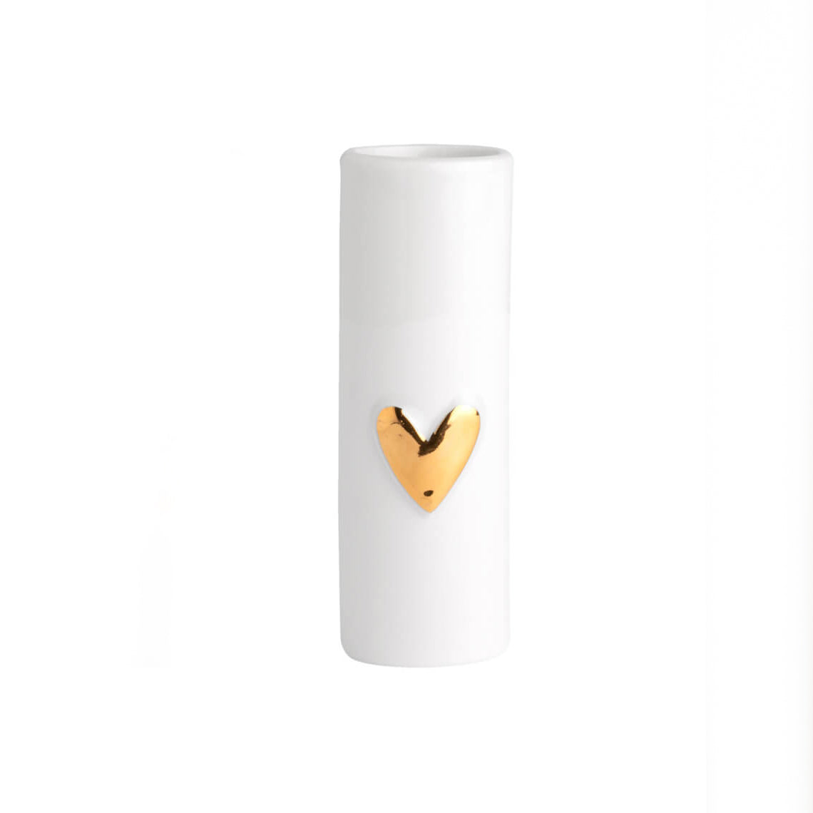 Mini vase Heart Gold White - LEEF mode en accessoires
