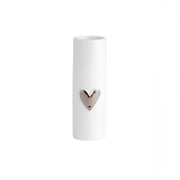 Mini vase Heart Silver White - LEEF mode en accessoires