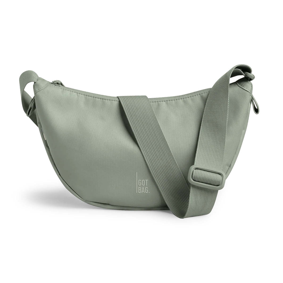 Zwarte Moon Bag Small Monochrome 605 bass van Gotbag met minimalistisch design en compacte vormgeving.