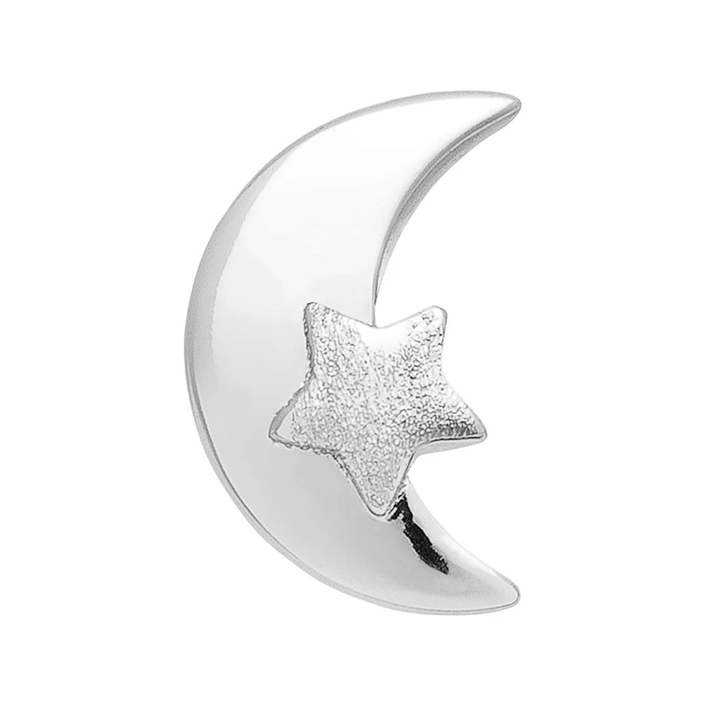 MoonStarearring1pcsSilverPlated__1