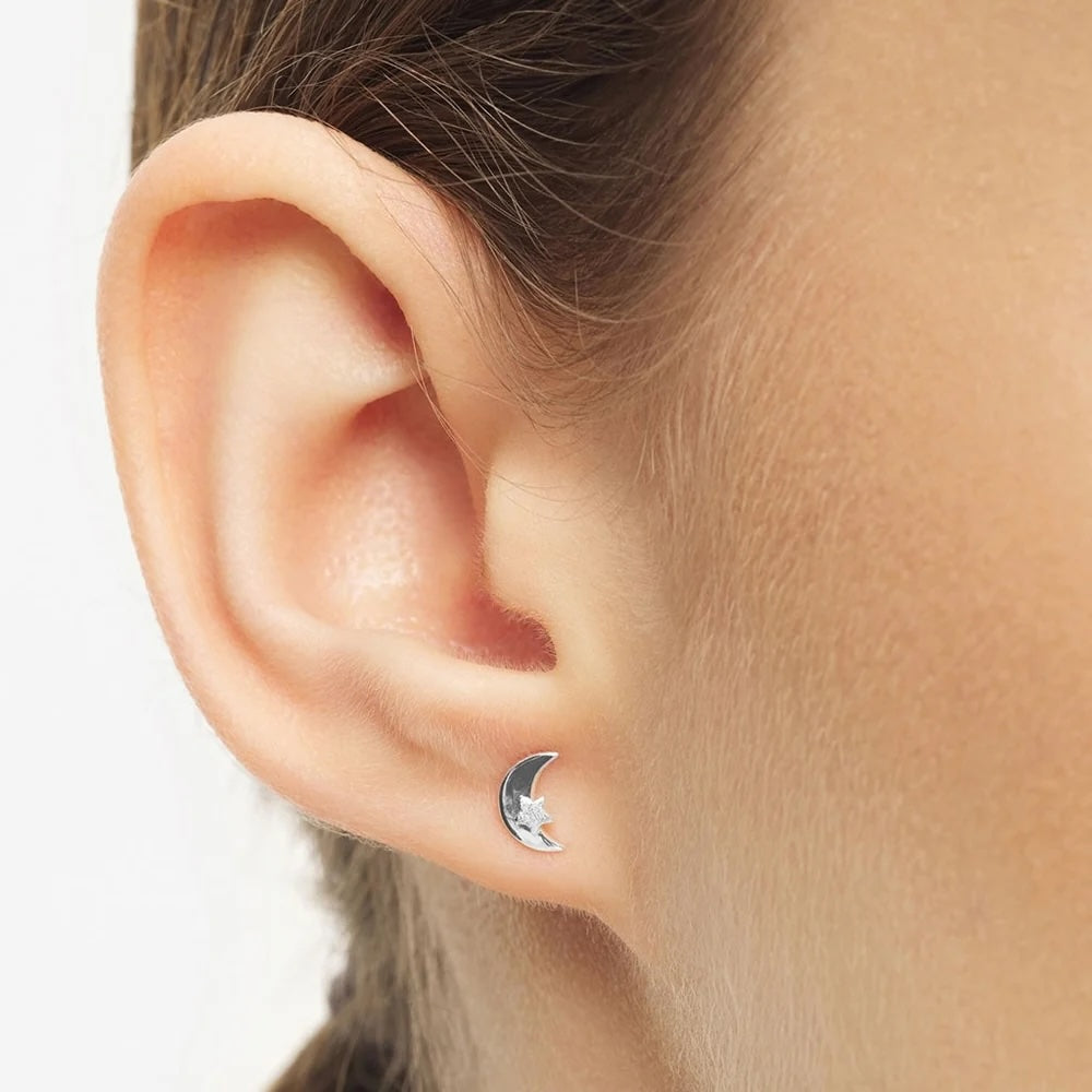 MoonStarearring1pcsSilverPlated__2