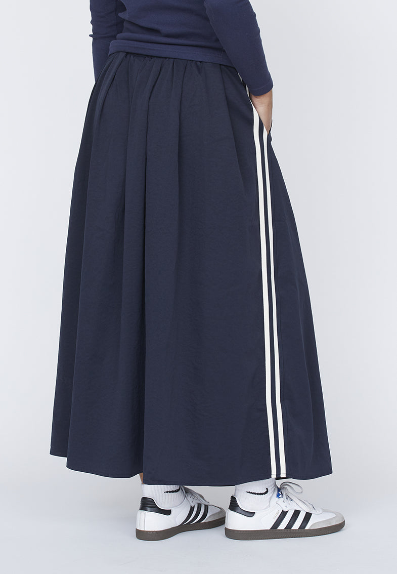 NARA-SKIRT  Navy/Cream